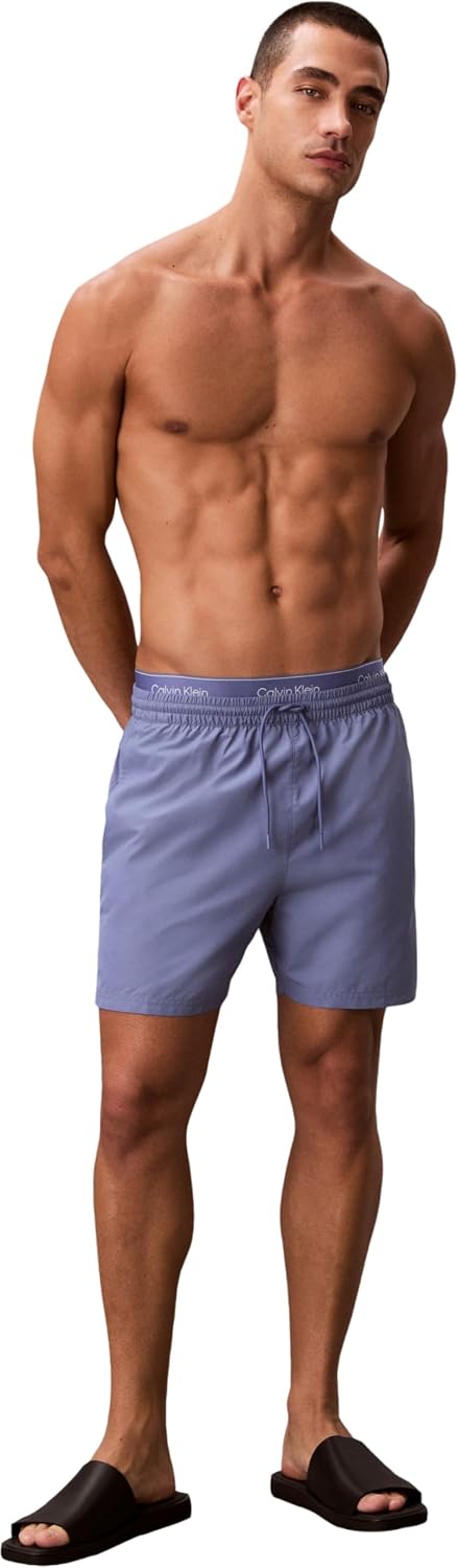 Detalle de Calvin Klein Men's Drawstring Swim Bottoms (Medium) – Pack of 1