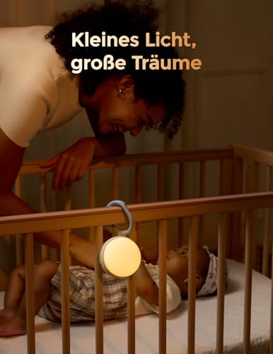 Detalle de Momcozy WN06 White Noise Machine Baby mit Nachtlicht – Grau