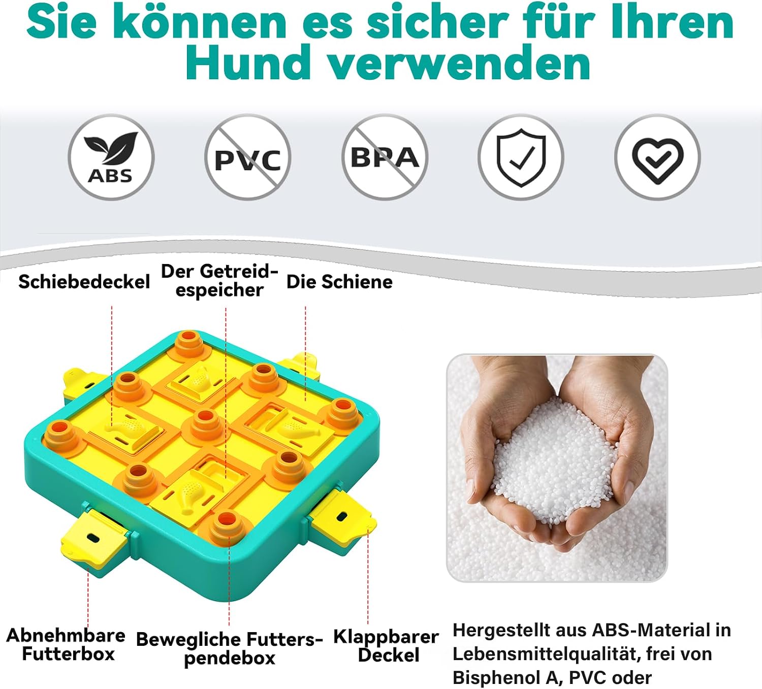 Detalle de Dufuso Intelligenzspielzeug Hund – Intelligenztraining und Stressabbau für alle Größen