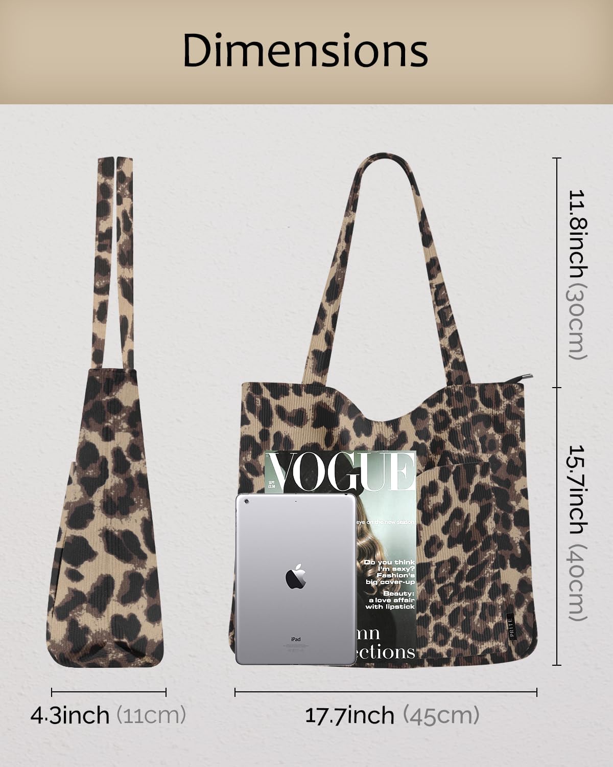 Thumbnail 5 de Prite Handtasche Tote Bag 45 x 40 x 11 cm