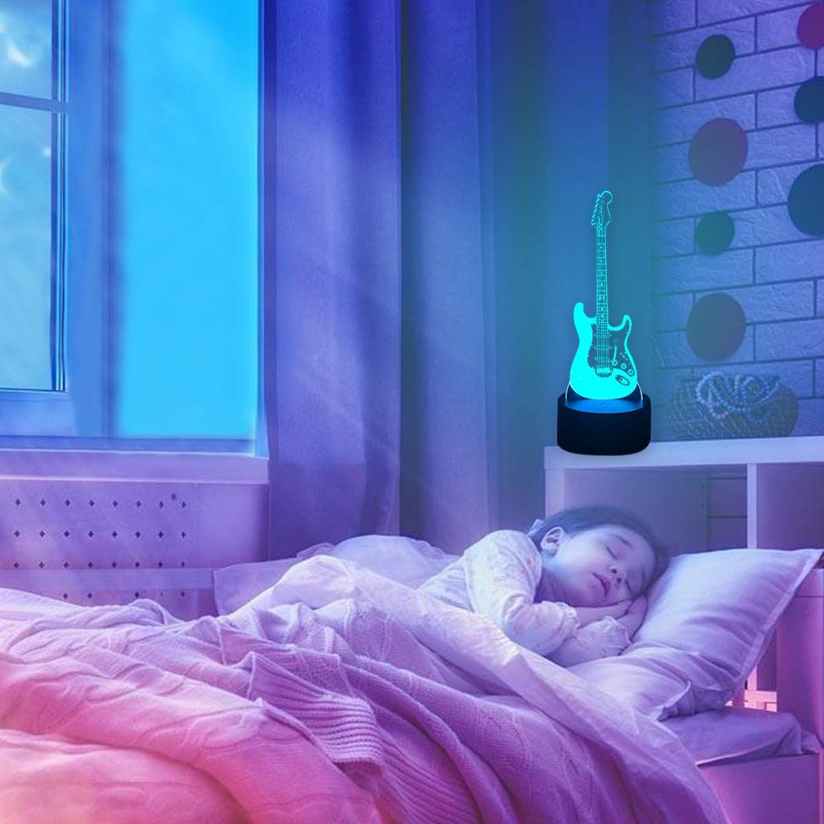 Thumbnail 5 de SISYS Lampade 3D Illusione Ottica – Luce Notturna da Tavolo LED con 7 Colori e Controllo Tattile