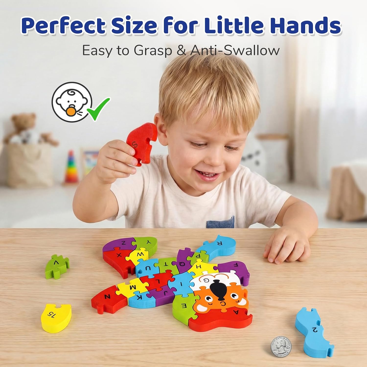 Detalle 2 de LovesTown Wooden Puzzle, Double-Sided