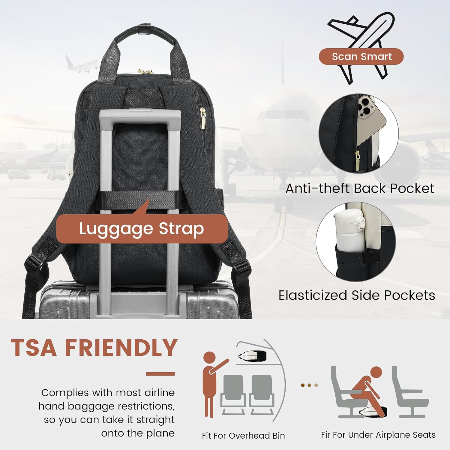 Thumbnail 6 de LOVEVOOK 17.3 Inch Laptop Backpack for Women