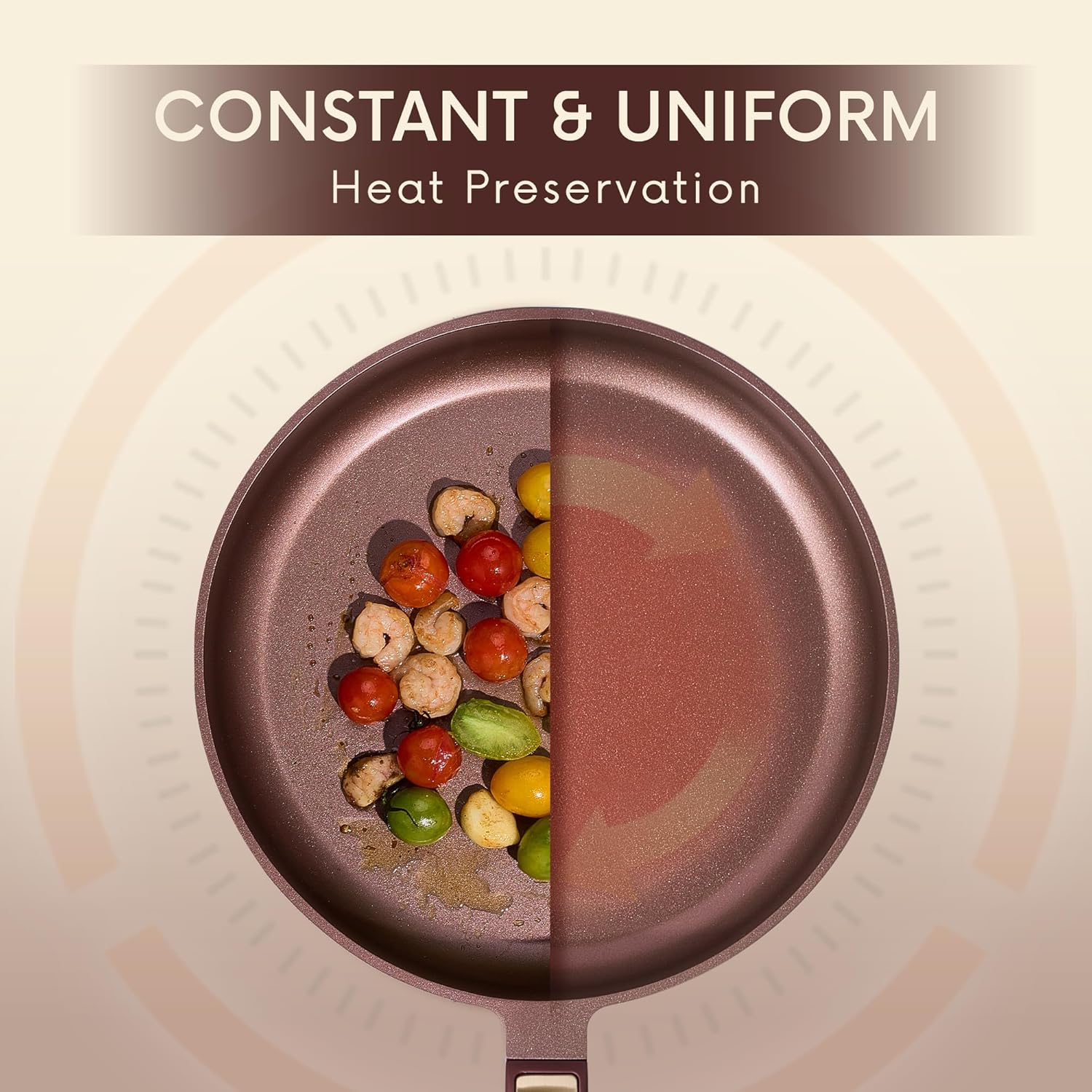 Thumbnail 4 de CAROTE Nonstick Pots and Pans Set (16-Piece) in Wine Red