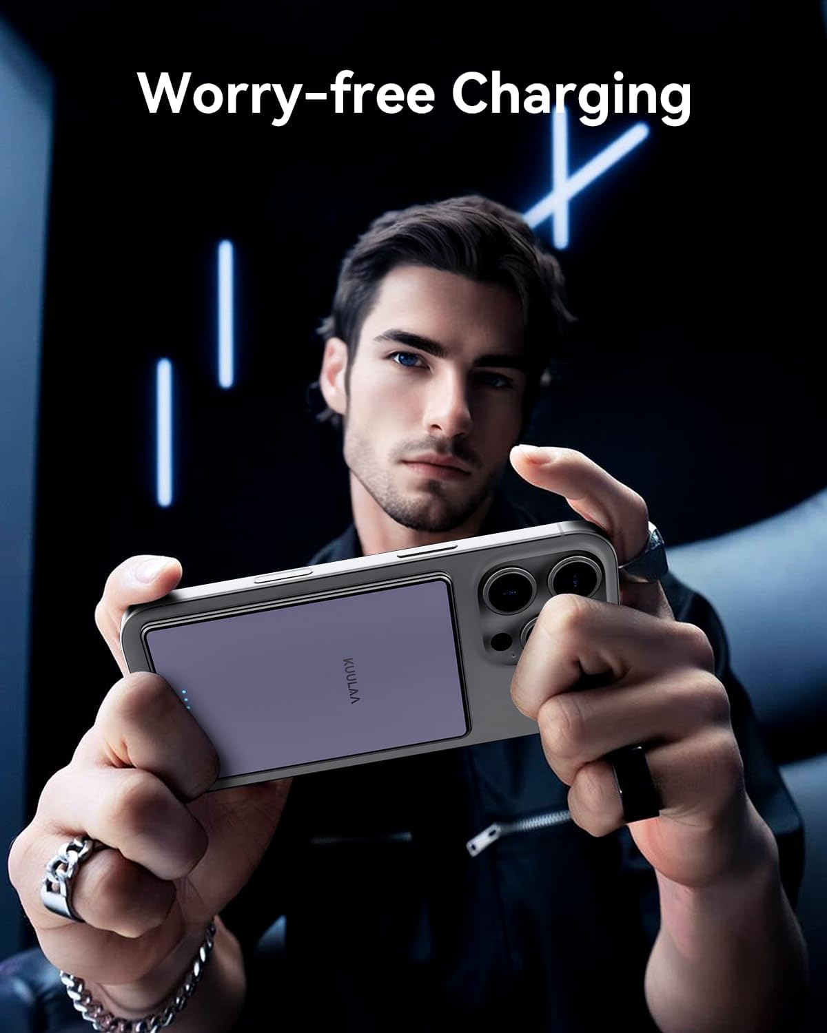 Thumbnail 6 de Kuulaa MagSafe power bank 7mm ultra-slim magnetic charger 5000mAh (USB-C output)