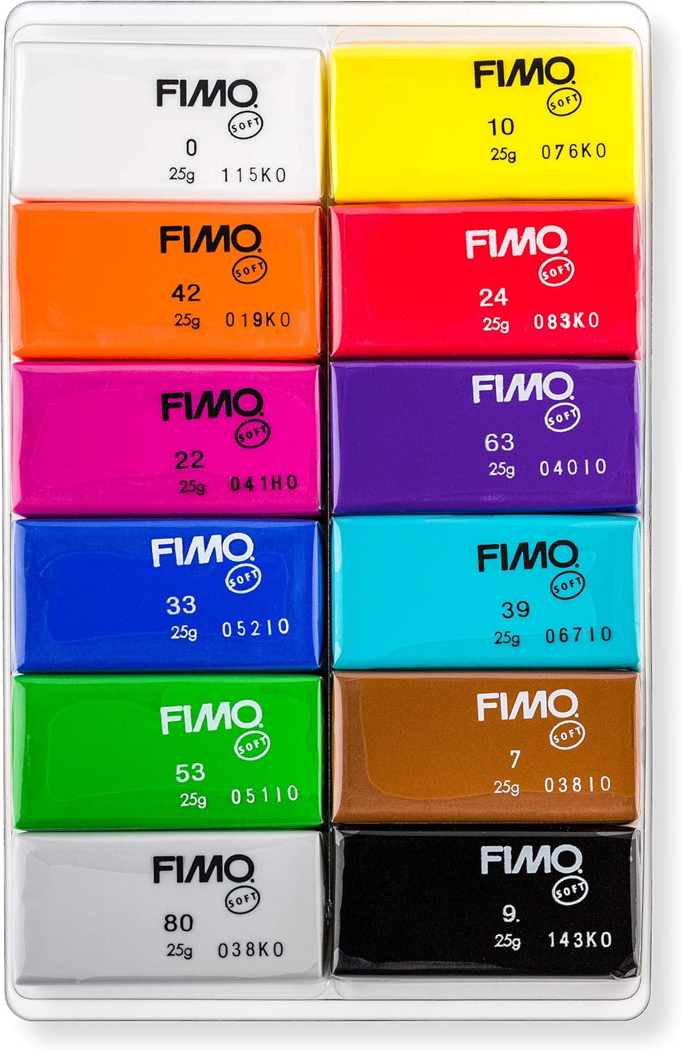 Thumbnail 1 de STAEDTLER 8023 C12-1 FIMO Soft oven-bake polymer modelling clay, basic assorted colours (12 x 25g)