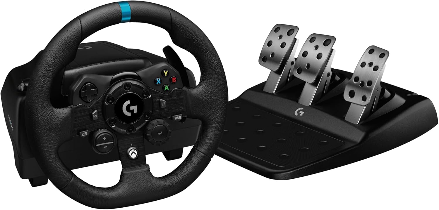 Detalle de Logitech G G923 volante da corsa e pedali per Xbox Series X|S, Xbox One e PC