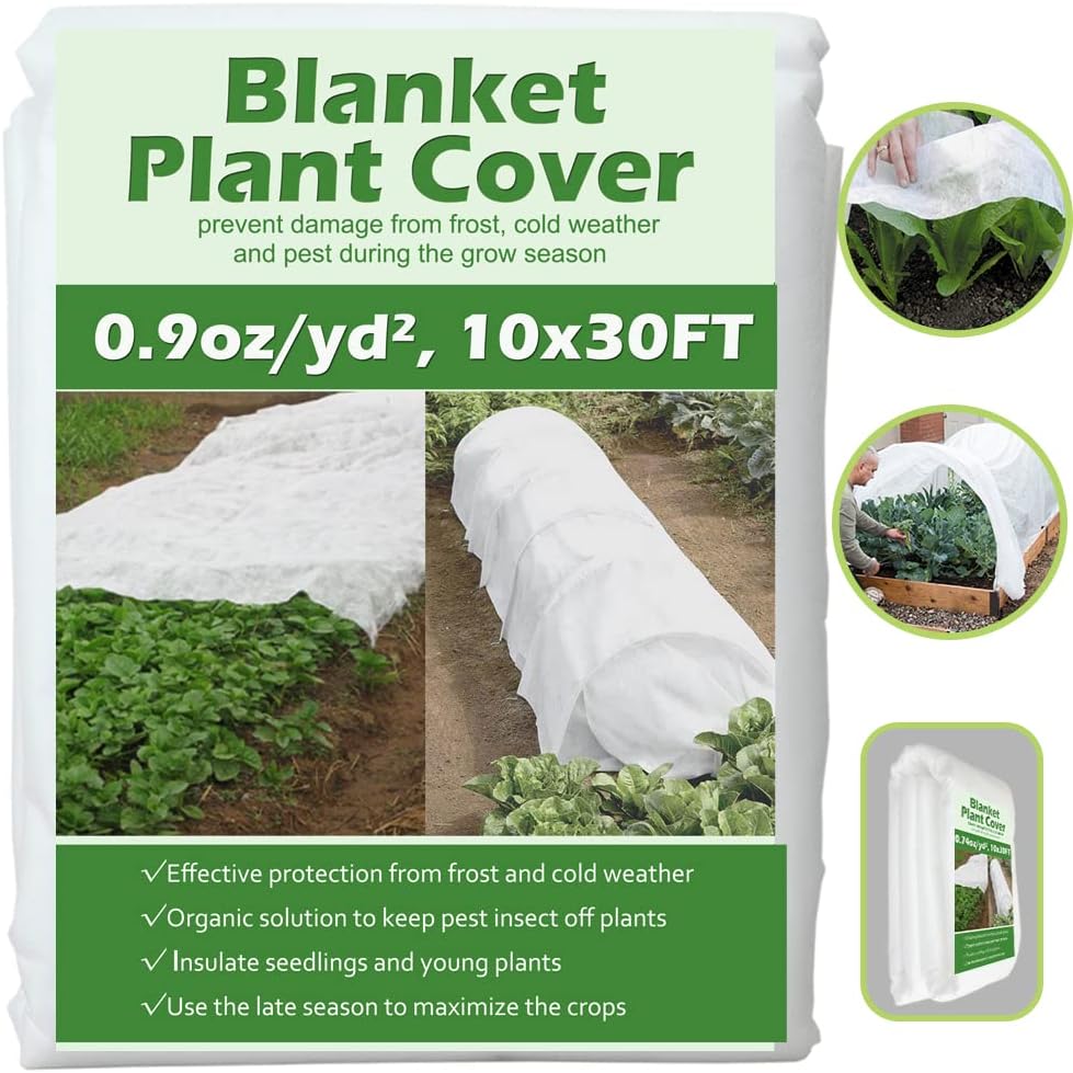 Detalle de Valibe 10 ft x 30 ft Floating Row Cover, 0.9 oz/yd² Garden Fabric