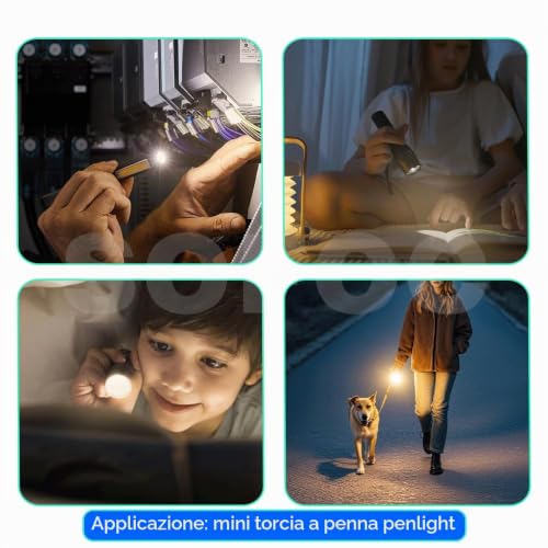 Thumbnail 4 de SOFOC E10 Lampadina Torcia LED 1-5V DC 3000K Bianco Caldo – 2 pezzi per progetti DIY