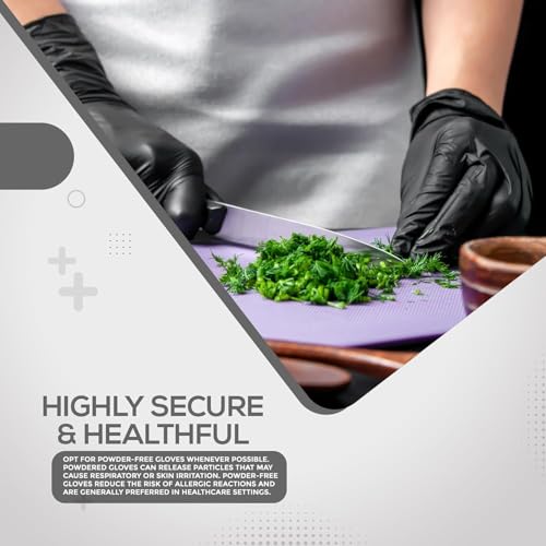 Thumbnail 5 de PRAIMA Black Nitrile Disposable Gloves – Large, Pack of 200 (Latex-Free, Powder-Free)