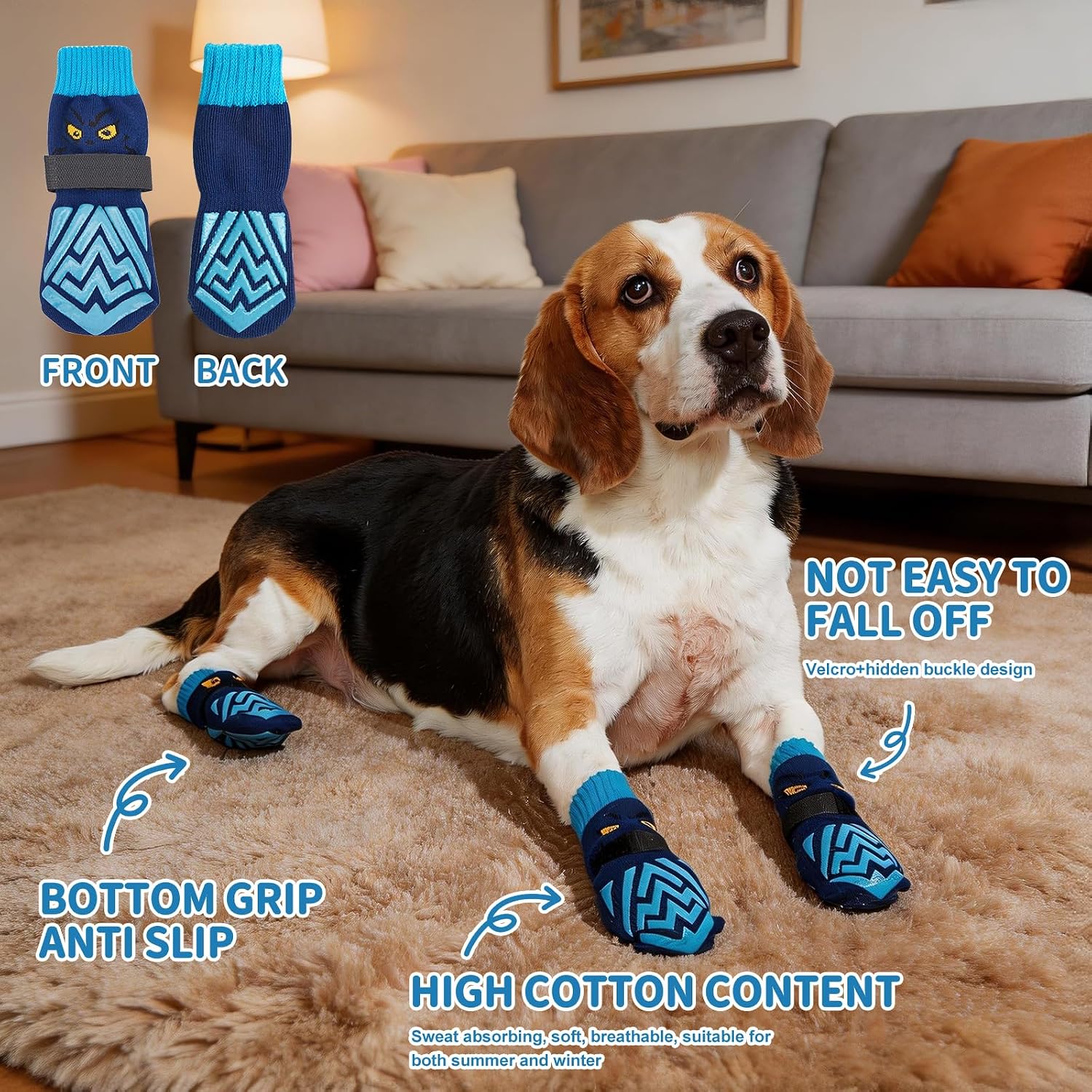 Detalle de Dog Socks and Owner Sock Set 2XL