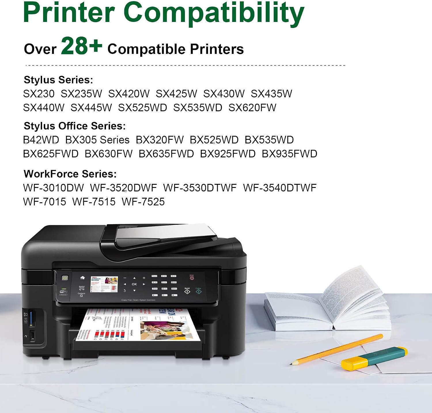 Thumbnail 2 de Denvoer multipack compatibile T1295 (15 cartucce) per Epson: per SX235W, SX420W, SX525WD, Office BX305F e WorkForce WF-3520DWF