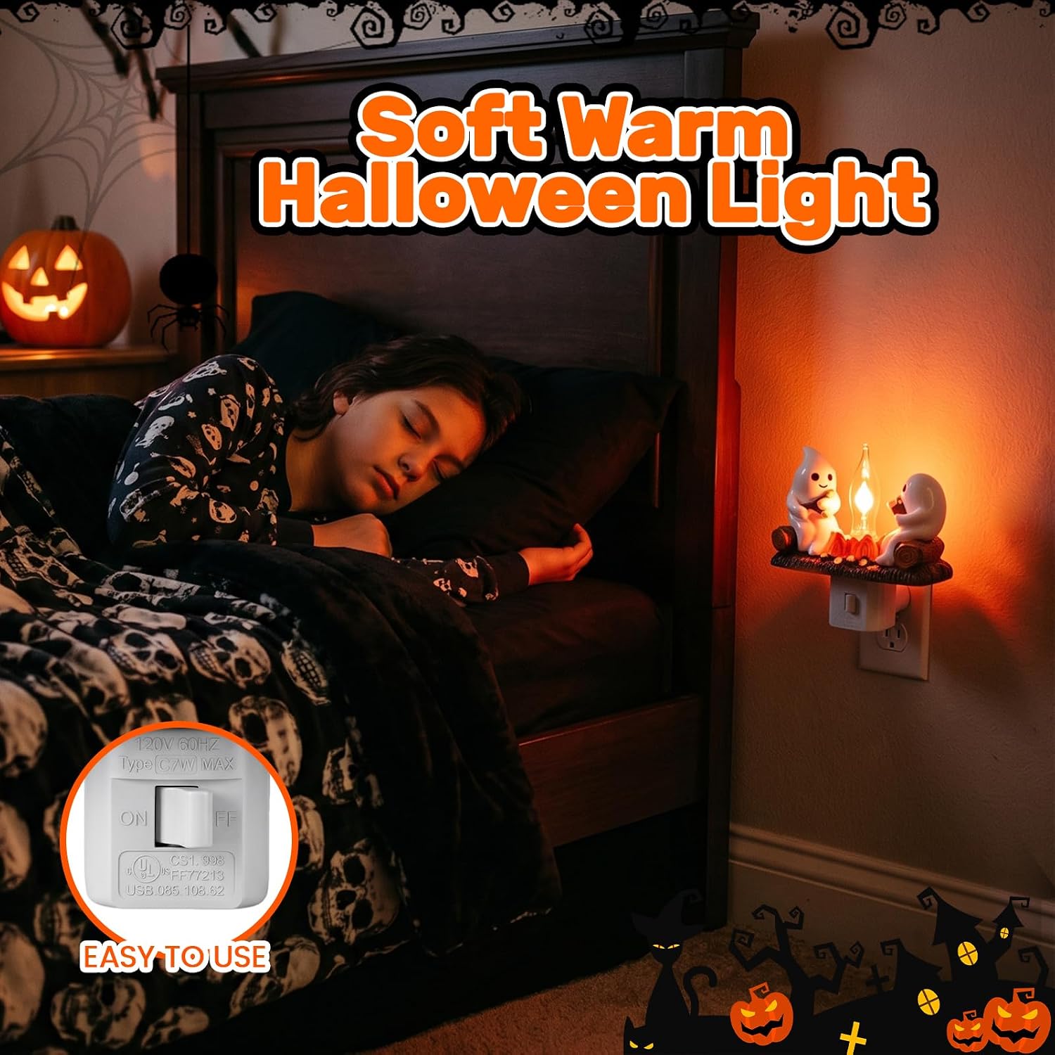 Detalle de SkyRoad Plug-In Halloween Night Light