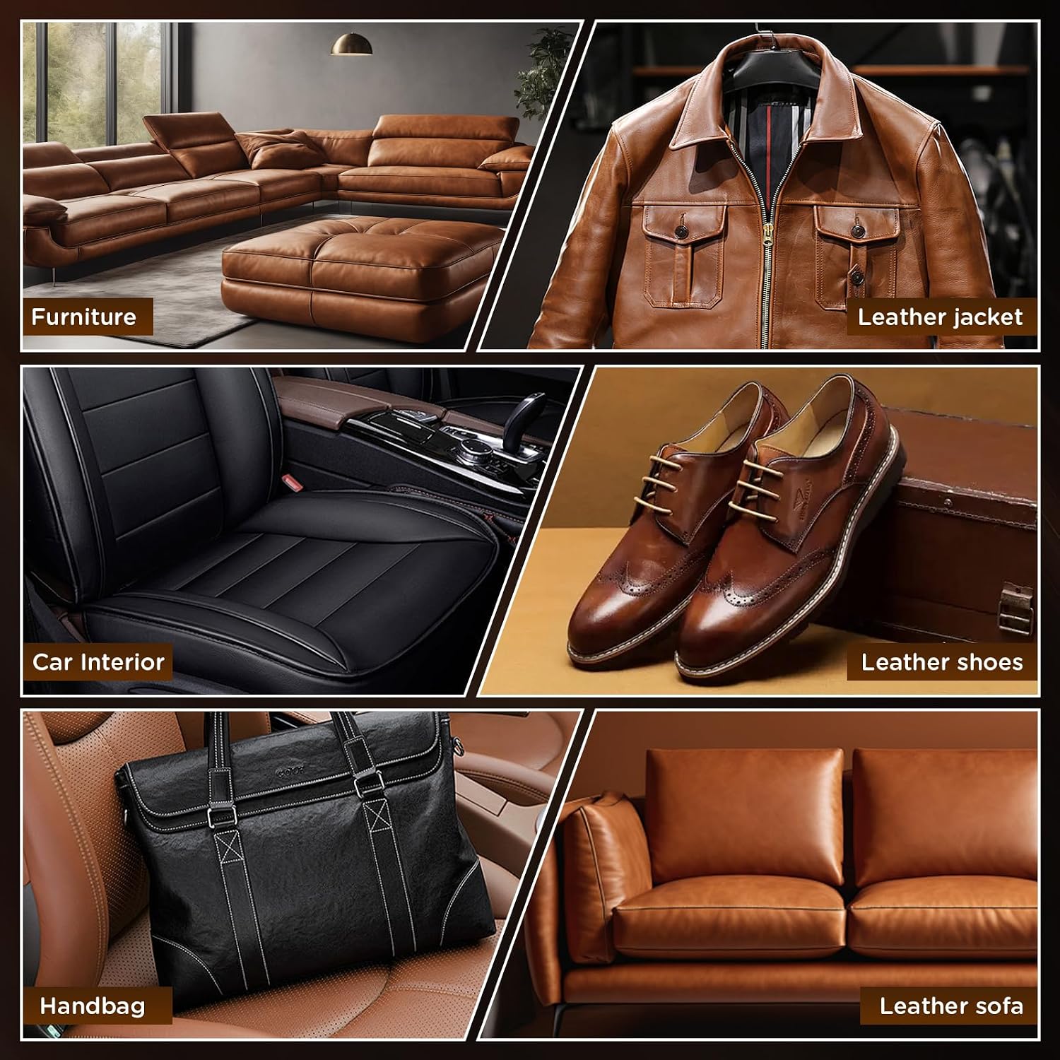 Detalle de BUDOCI Leder Reparatur Set Schwarz – Flüssigleder für Kratzer und Risse an Kunstleder, Vinyl & Co.