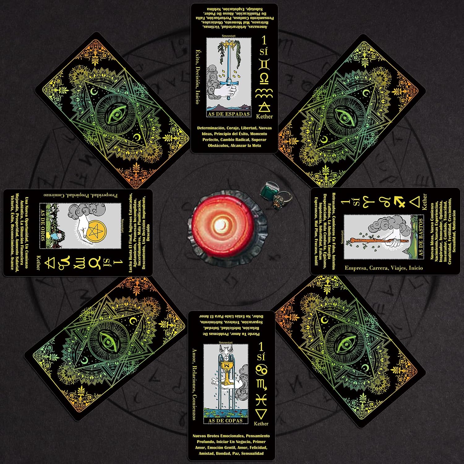 Detalle de Smoostart Cartas Tarot Español para Principiantes 🔮