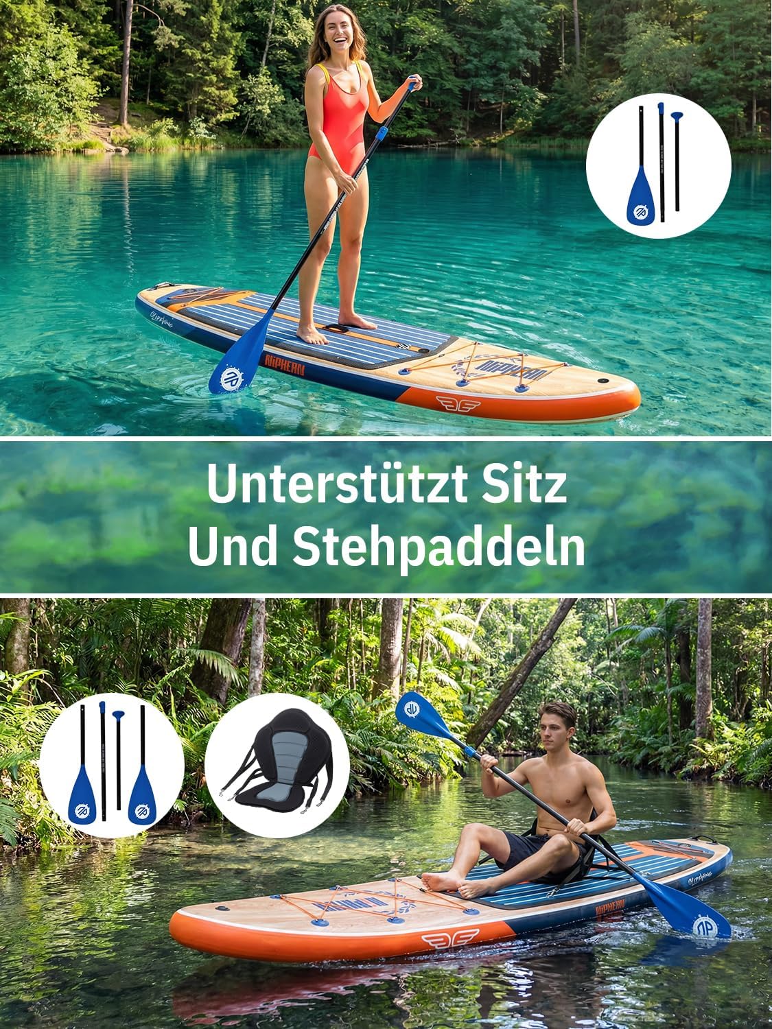 Thumbnail 6 de Niphean SUP Board 335×83×15 cm 🏄