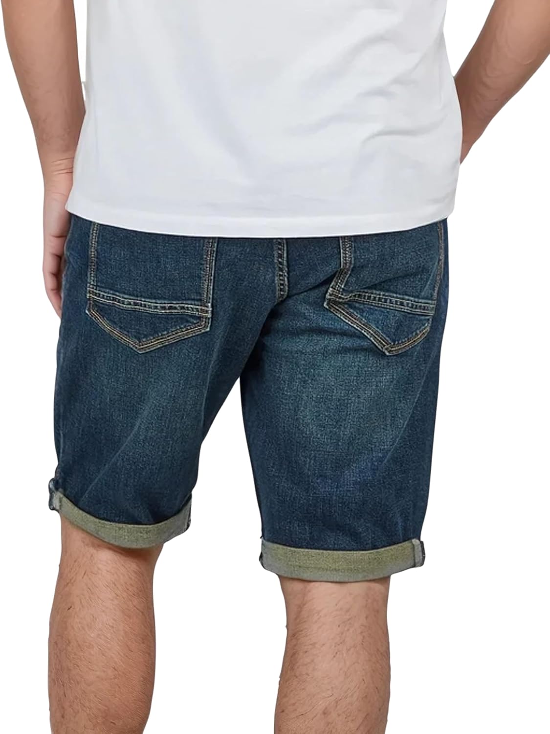 Detalle de TOM TAILOR Jeans Shorts Herren Stretch Josh – Regular Slim Fit, Denim, Kurz