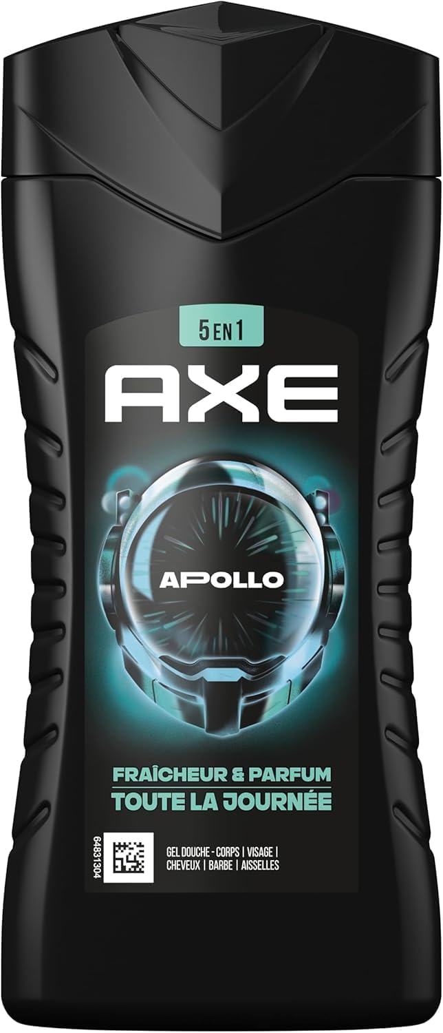 Thumbnail 1 de AXE Apollo Homme gel douche 5-en-1 24h hydratant parfum sauge & bois de cèdre (lot 12x250 ml)