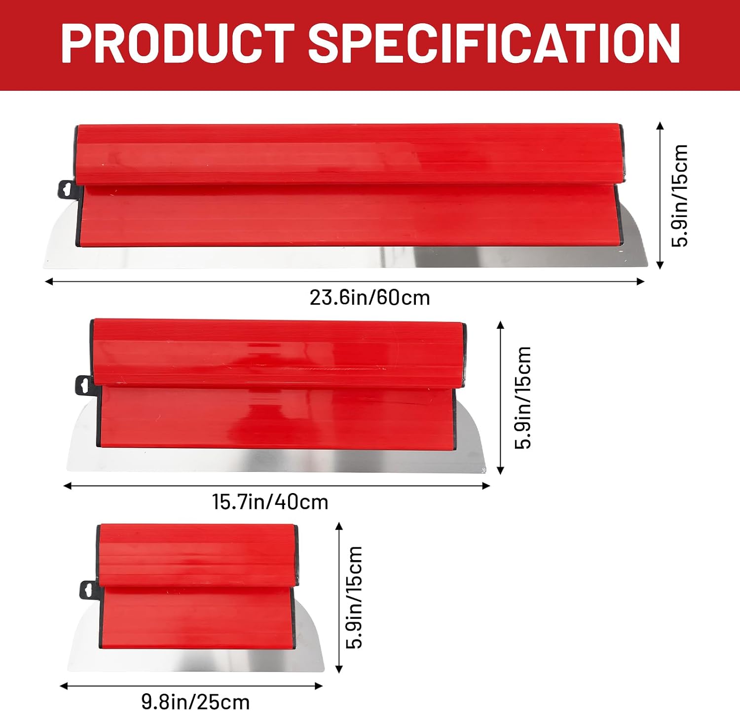 Detalle 2 de Drywall Skimming Blade 25/40/60 cm