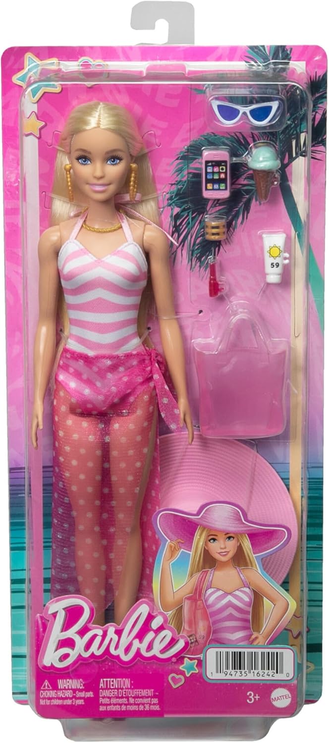 Thumbnail 5 de Barbie Día en la Playa 🌴 Muñeca Mattel HPL73 +3 Años