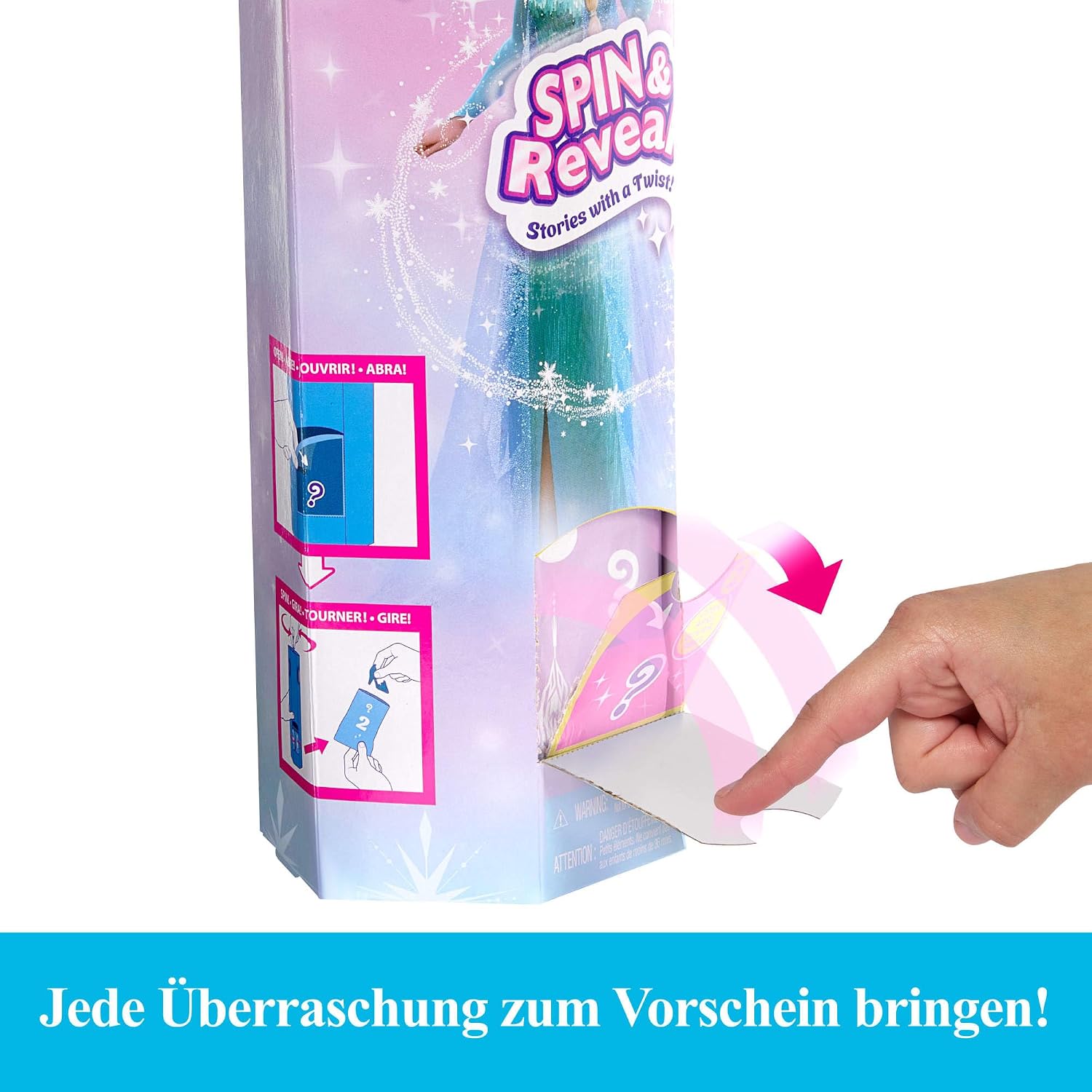 Detalle 2 de Mattel Disney Elsa Modepuppen-Set mit 11 Überraschungen