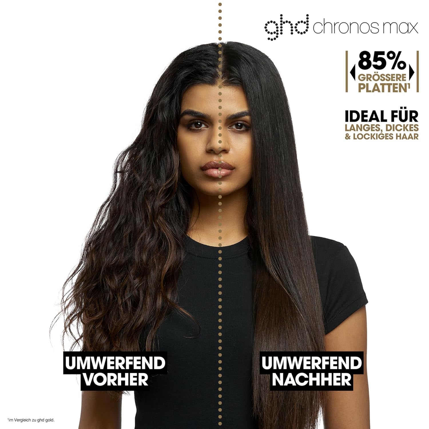 Detalle de ghd chronos max Breites Glätteisen – leistungsstarker Styler für dickes, langes und lockiges Haar