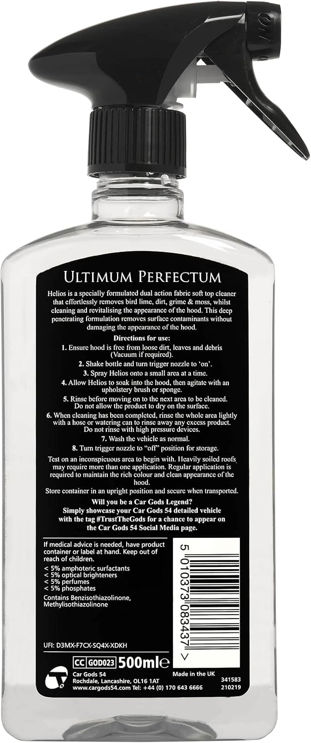 Detalle de Car Gods Helios - Nettoyant capote 500 ml