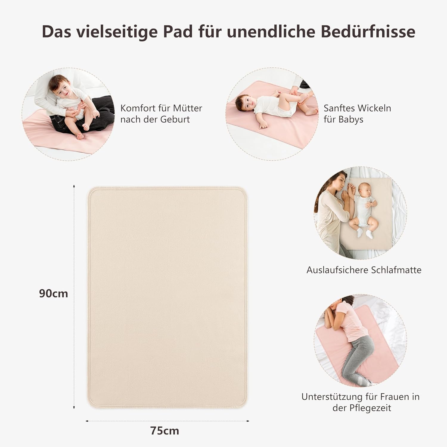 Thumbnail 3 de Susurration 2er Pack wasserdichte Bettunterlagen für Kinder (75x90 cm), waschbar