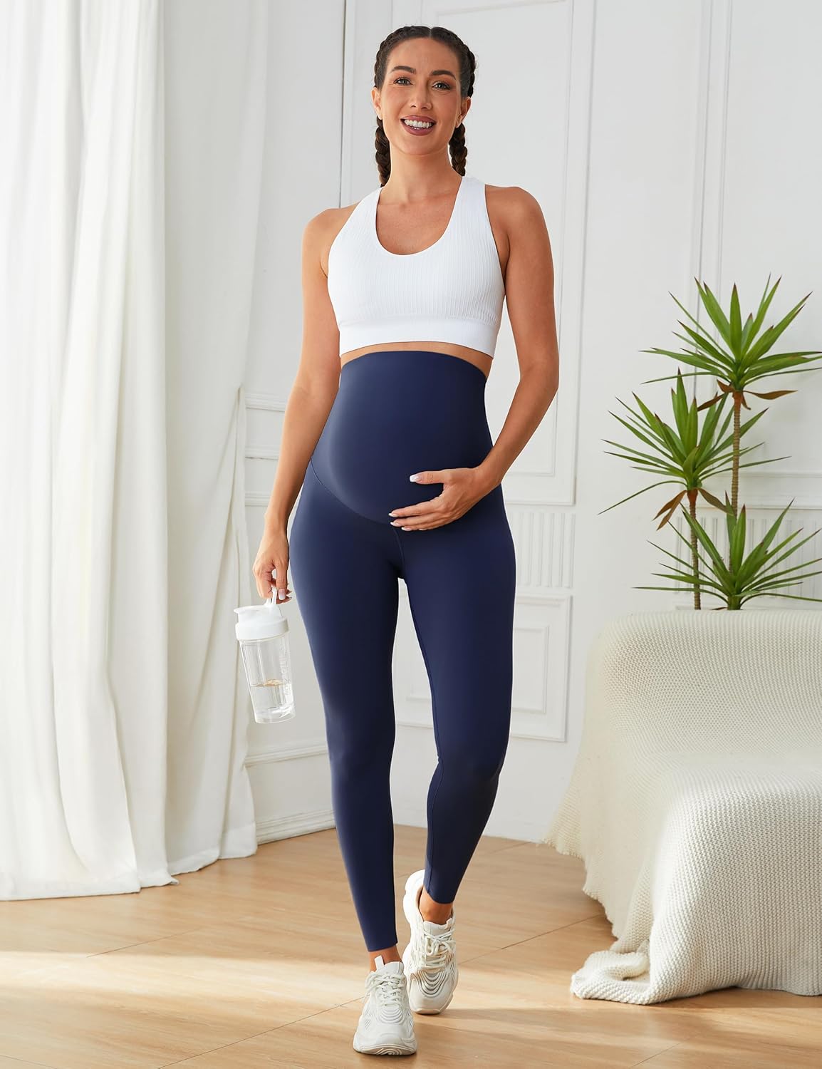 Thumbnail 2 de BAYDI Nudi Umstandsleggings für Damen mit Taschen – blickdicht, weich & high waist für Schwangerschaftsyoga
