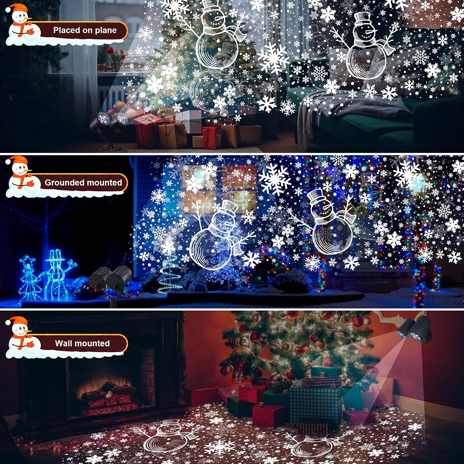 Detalle de Toodour Christmas Projector Lights, Double-Head Design