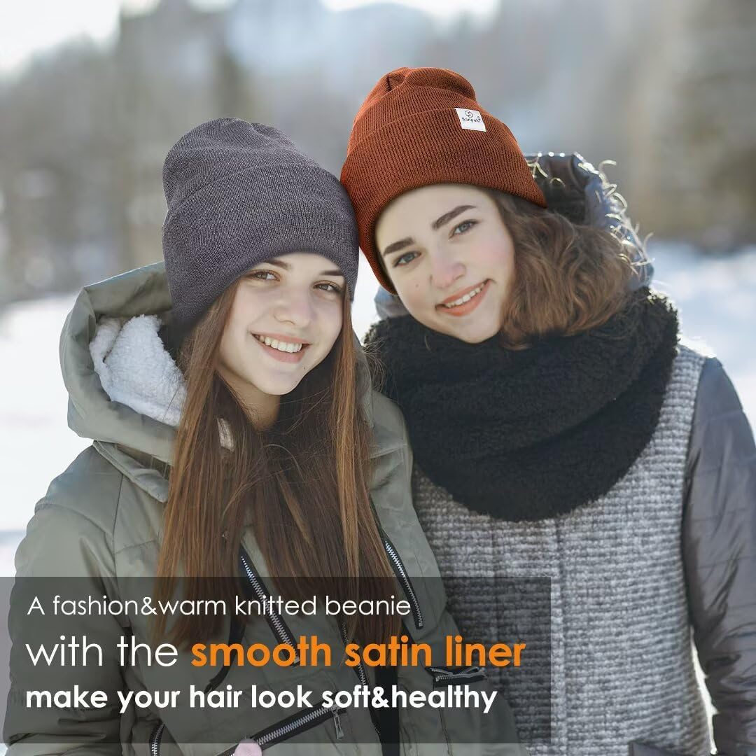 Thumbnail 5 de SENPUKI 3-Pack Satin Lined Beanie