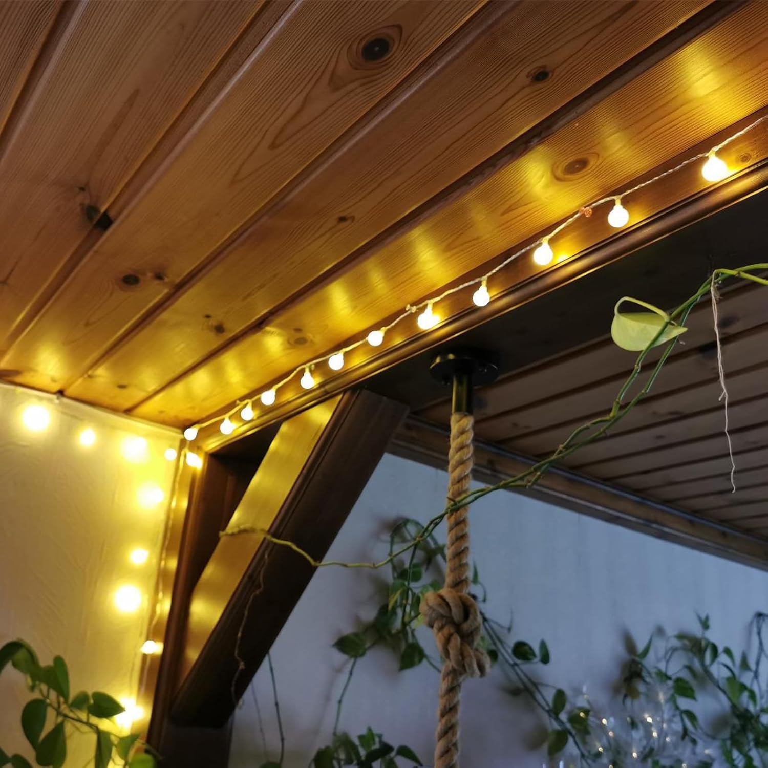 Thumbnail 5 de A.bigwhale 30 LED Lichterkette Batterie - Warmweiß, 3 m, für Balkon und Garten