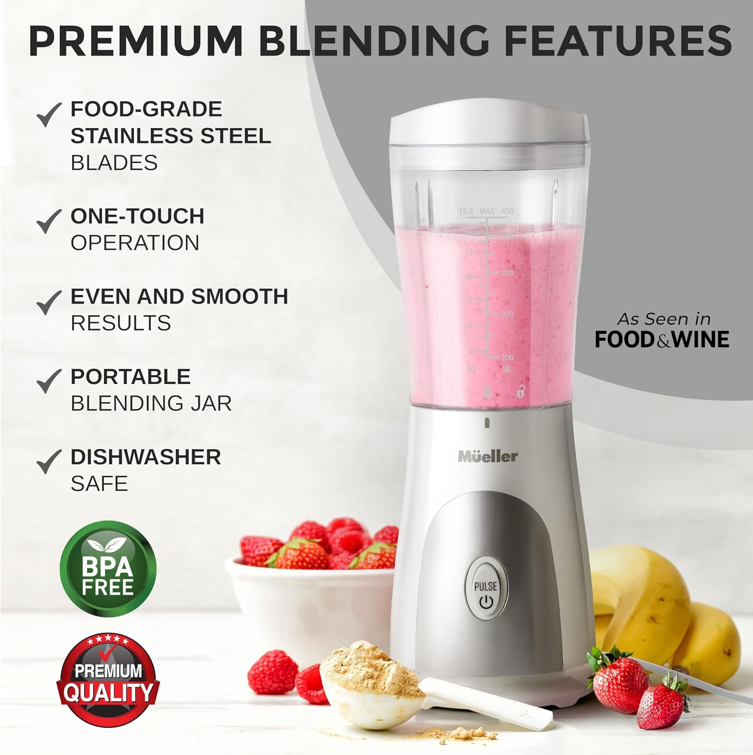 Thumbnail 1 de Mueller Personal Blender, 15-Ounce Cup