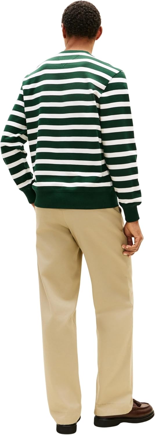 Detalle de Tommy Hilfiger Ess Terry Block STP Sweatshirt Mw0mw41352 – Felpa Uomo in Cotone