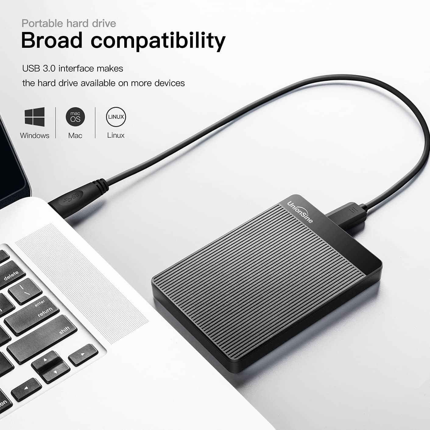 Thumbnail 1 de UnionSine 1TB Ultra Slim Portable External Hard Drive