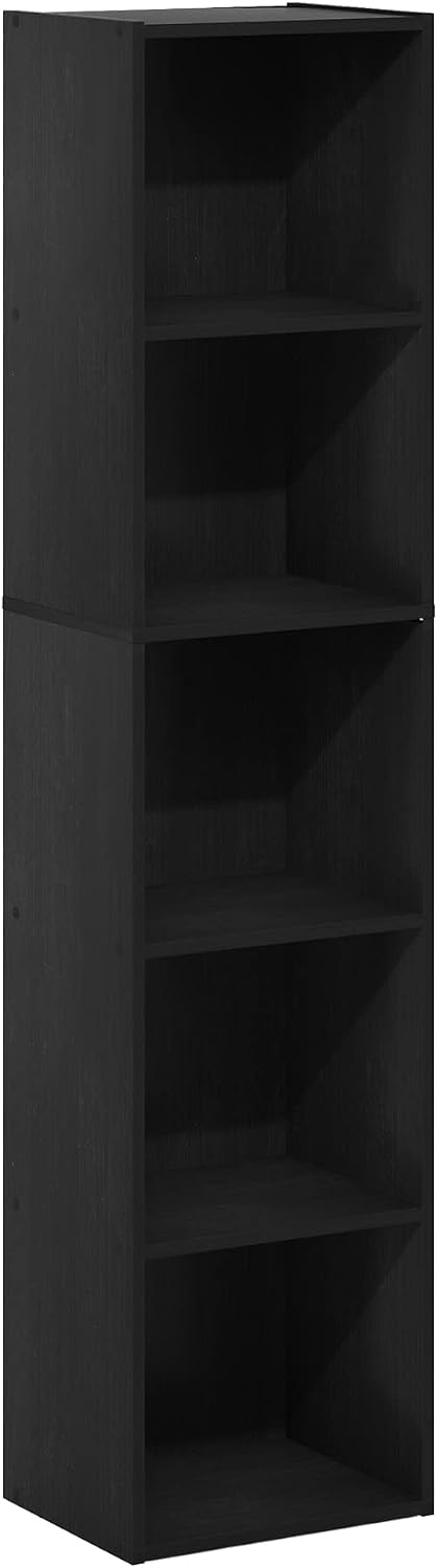 Thumbnail 6 de Furinno Pasir Libreria a 5 ripiani aperti, Legno Nero