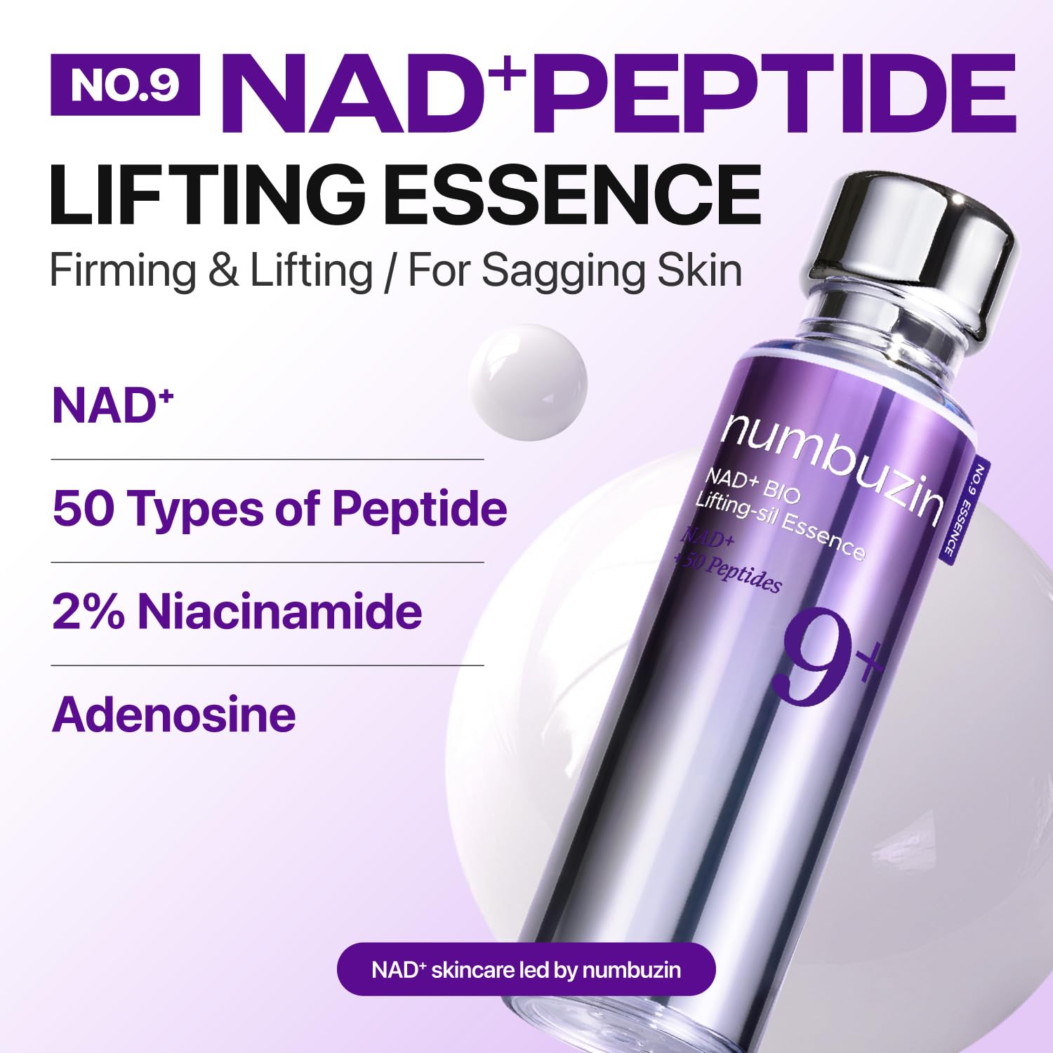 Detalle 2 de numbuzin No.9 NAD+ lifting serum 1.69 fl oz