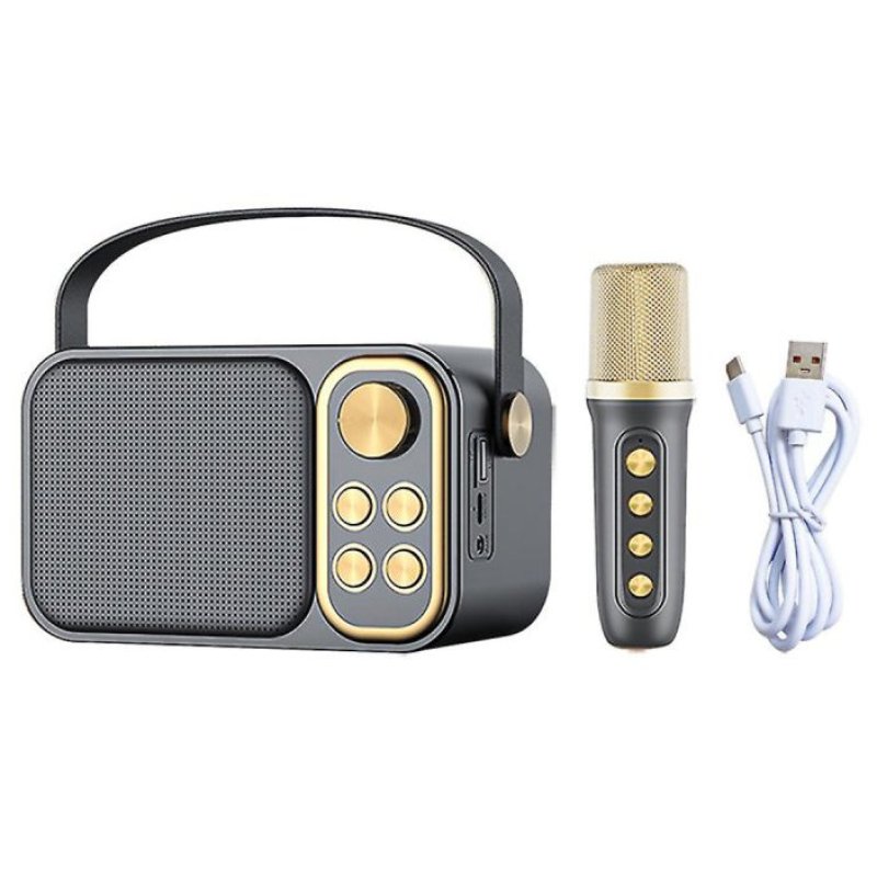 Thumbnail 2 de Klack Karaoke Retro 10 W rosa: altavoz Bluetooth con micrófono