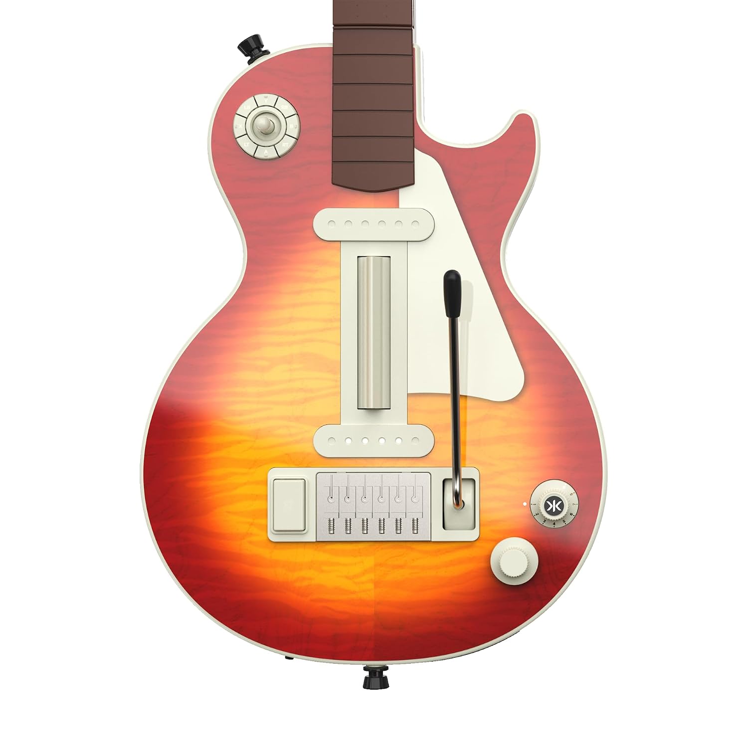 Detalle de CRKD Gibson Les Paul Cherry Sunburst Pro Edition Guitar Controller Collectors Bundle