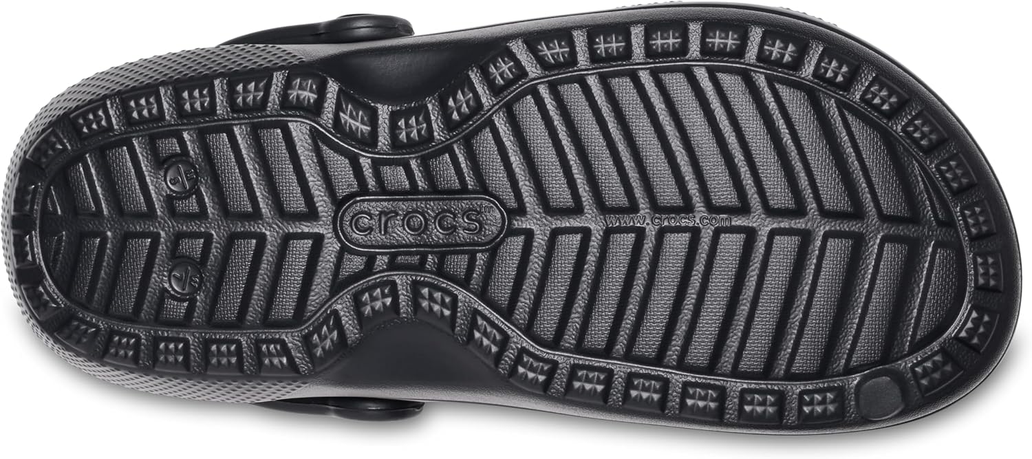 Detalle de Crocs Classic Unisex Lined Clog with Fuzzy Liner – Black, UK M8/W9