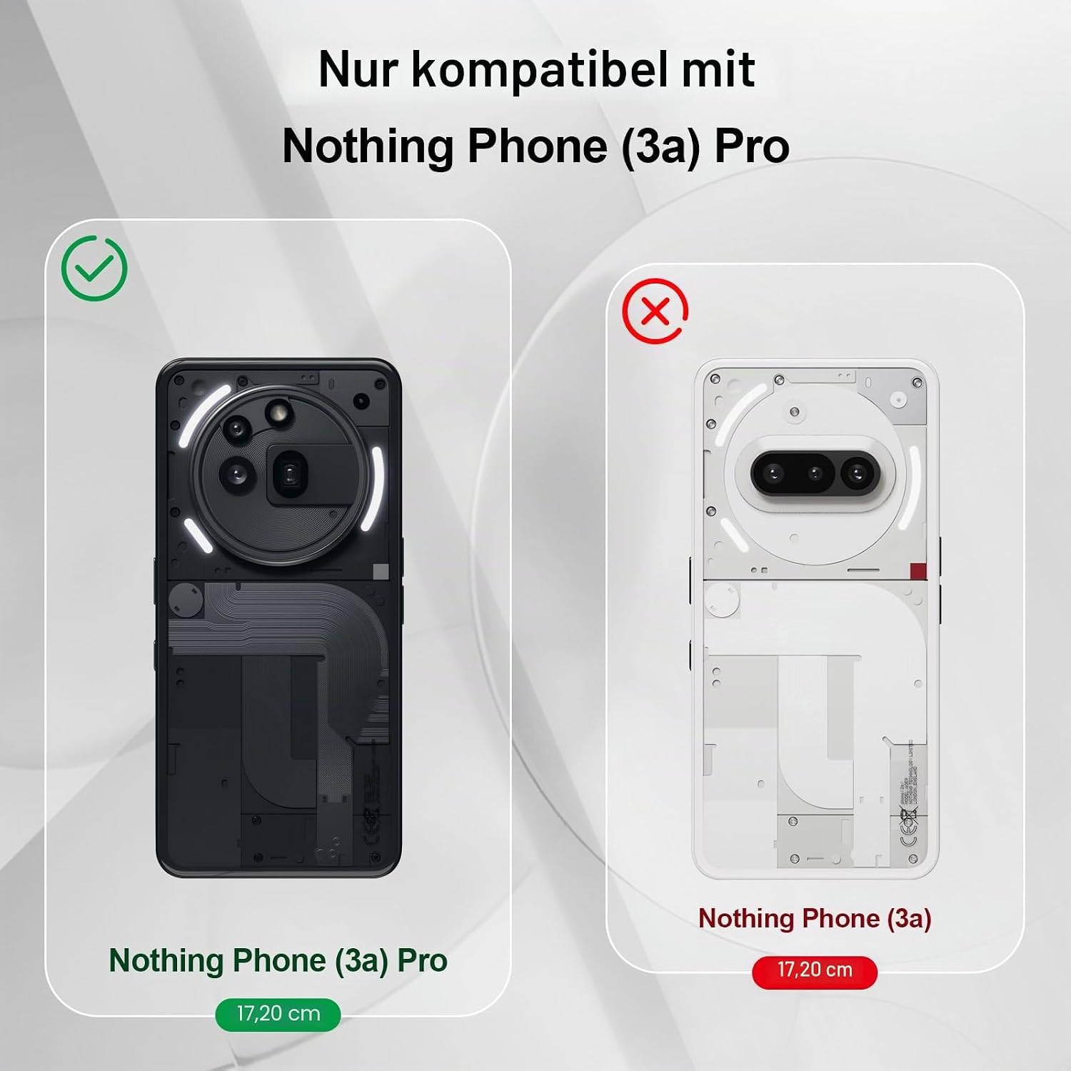 Detalle 1 de Btstring Hülle für Nothing Phone 3A Pro – Hochwertiges Silikon Case mit seidig-weichem Innenfutter (Schwarz)