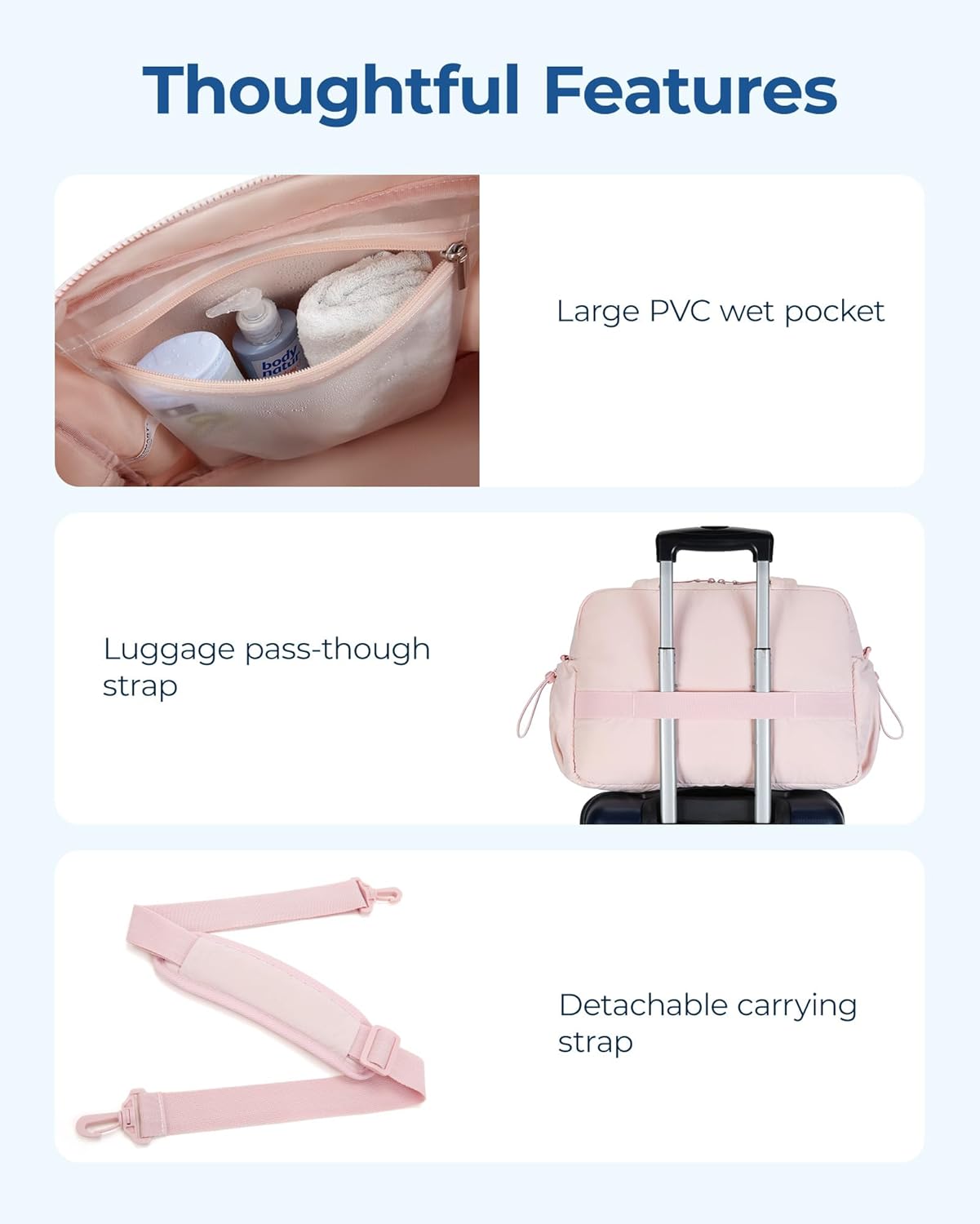 Detalle 2 de 24L BAGSMART womens gym bag