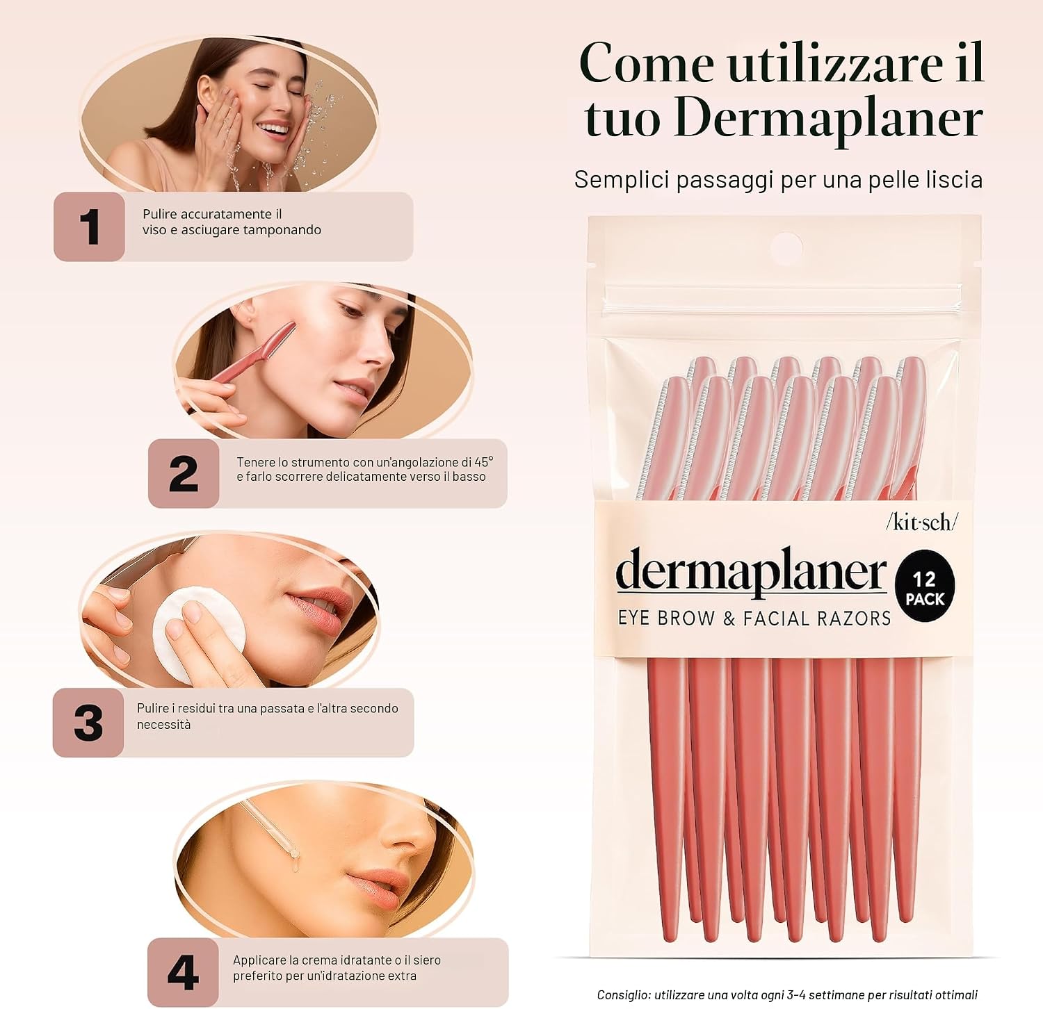 Thumbnail 6 de Kitsch Dermaplaning Tool Corallo 12 pezzi