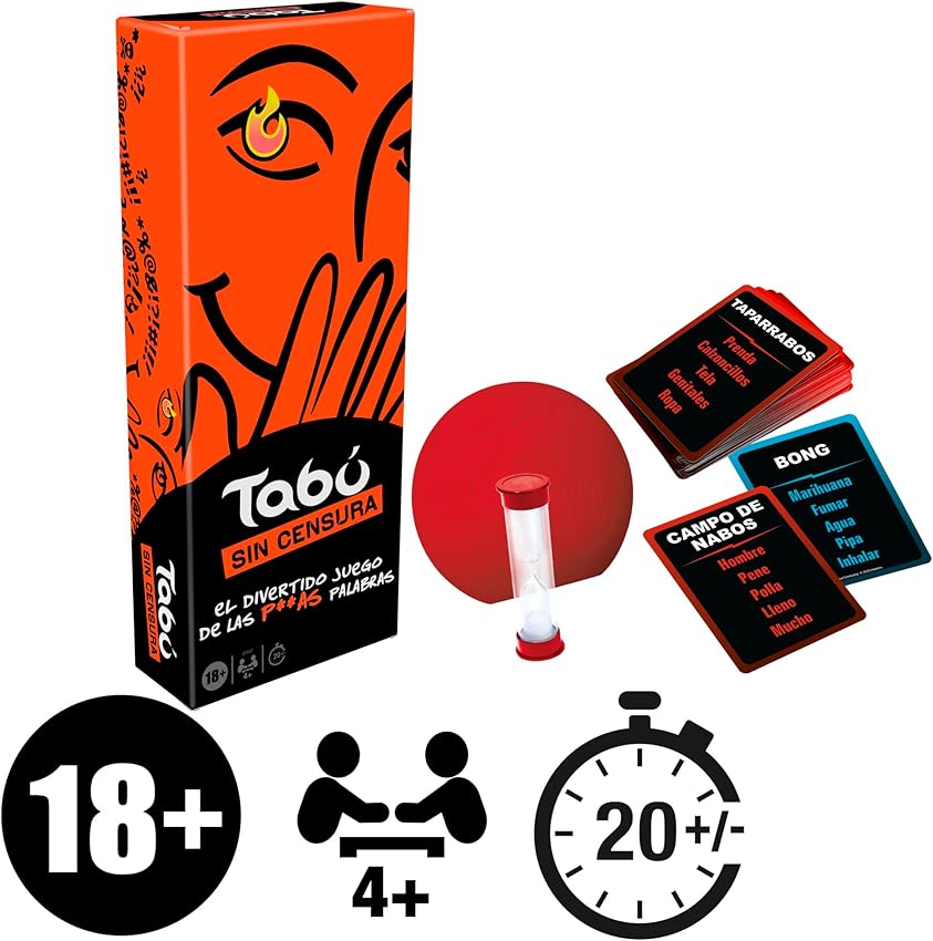 Detalle 2 de Hasbro Gaming Tabú Clásico juego de mesa para 4+ jugadores 🎲