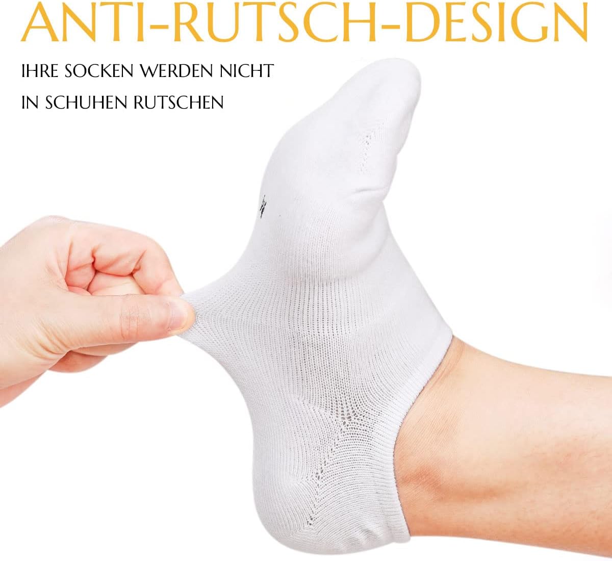 Thumbnail 2 de Blu Ninfee Sneaker-Socken im 10er Pack: rutschfeste No-Show Füßlinge für Damen & Herren