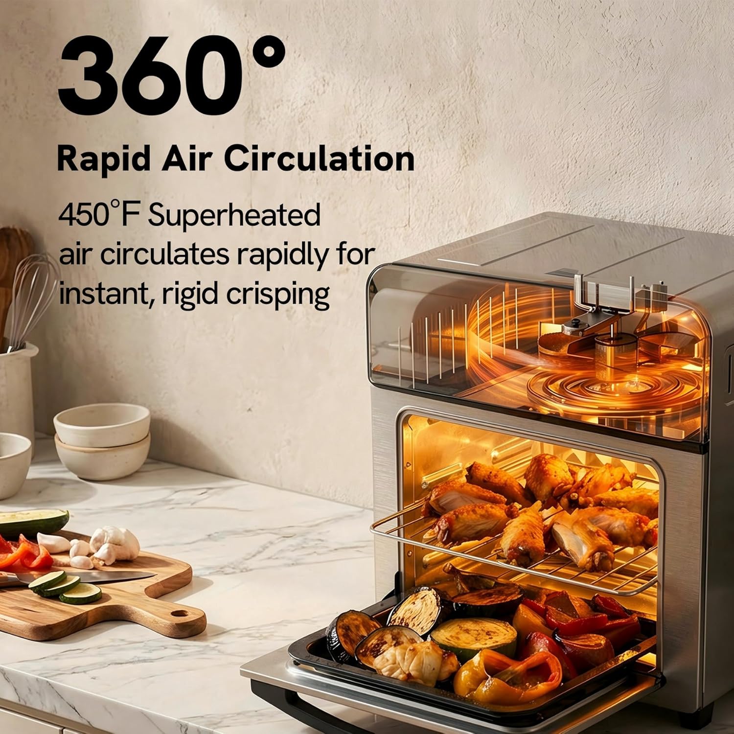 Thumbnail 6 de VAL CUCINA 6-in-1 Air Fryer Toaster Oven Combo