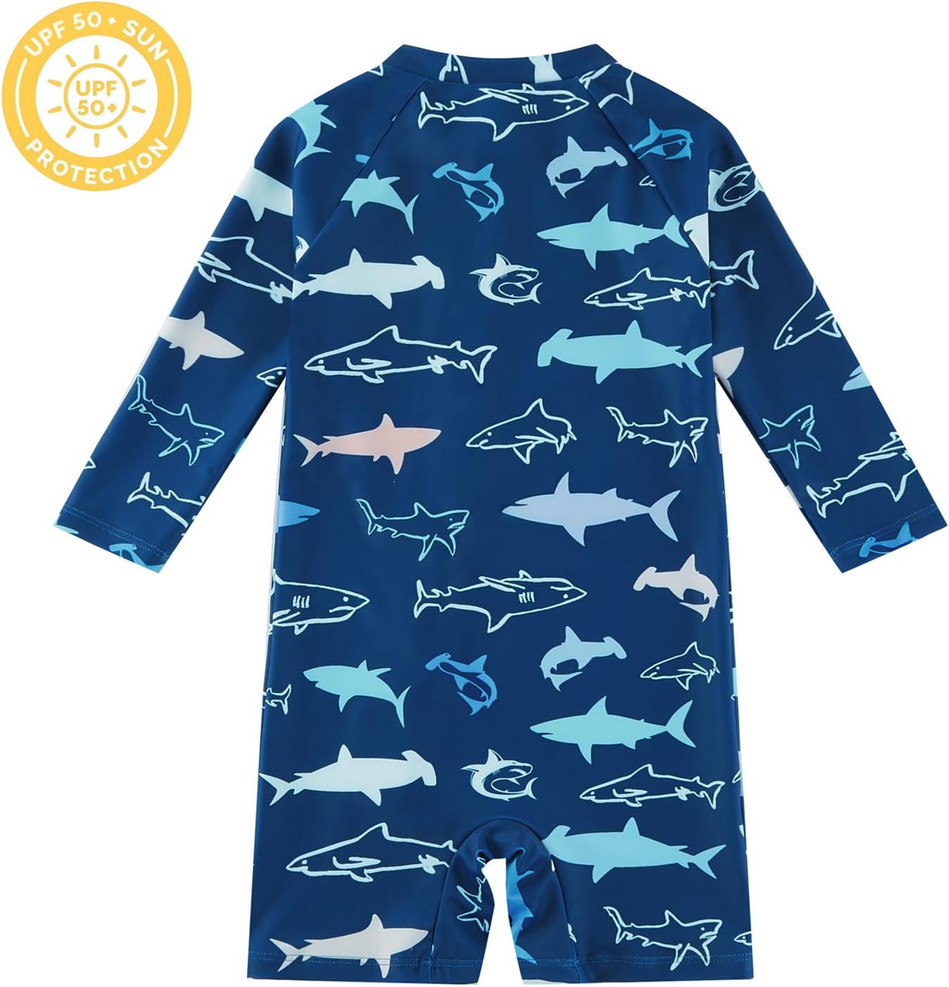 Thumbnail 1 de upandfast Baby rashguard swimsuit with full-length zipper and UPF 50+ protection (toddler one-piece)