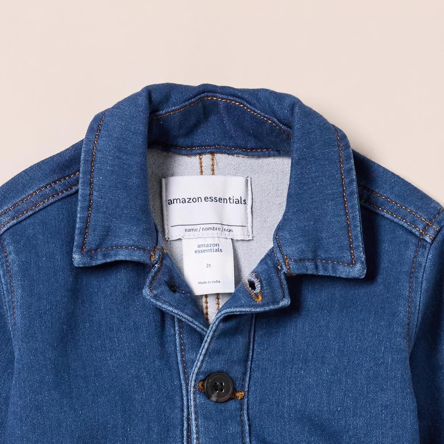 Detalle de Amazon Essentials Kinder Jeansjacke Chore mit lockerer Passform
