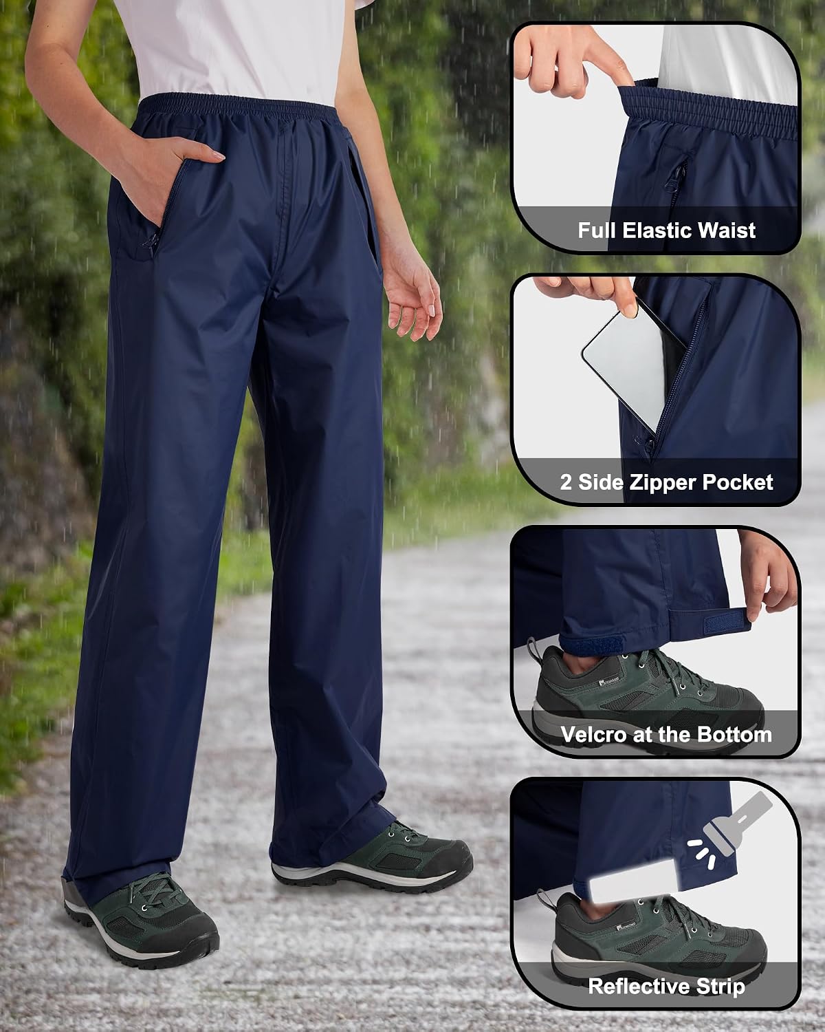 Thumbnail 3 de 33 000ft Damen Regenhose wasserdicht