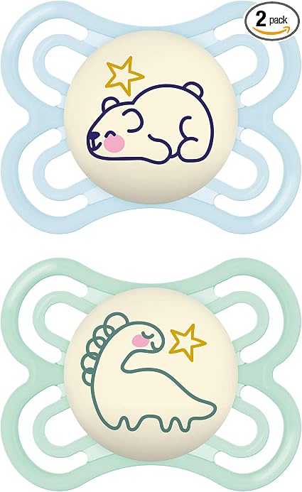 Detalle de MAM Perfect Chupete Luminoso 2-6 Meses, Silicona, 2 Uds 🌟
